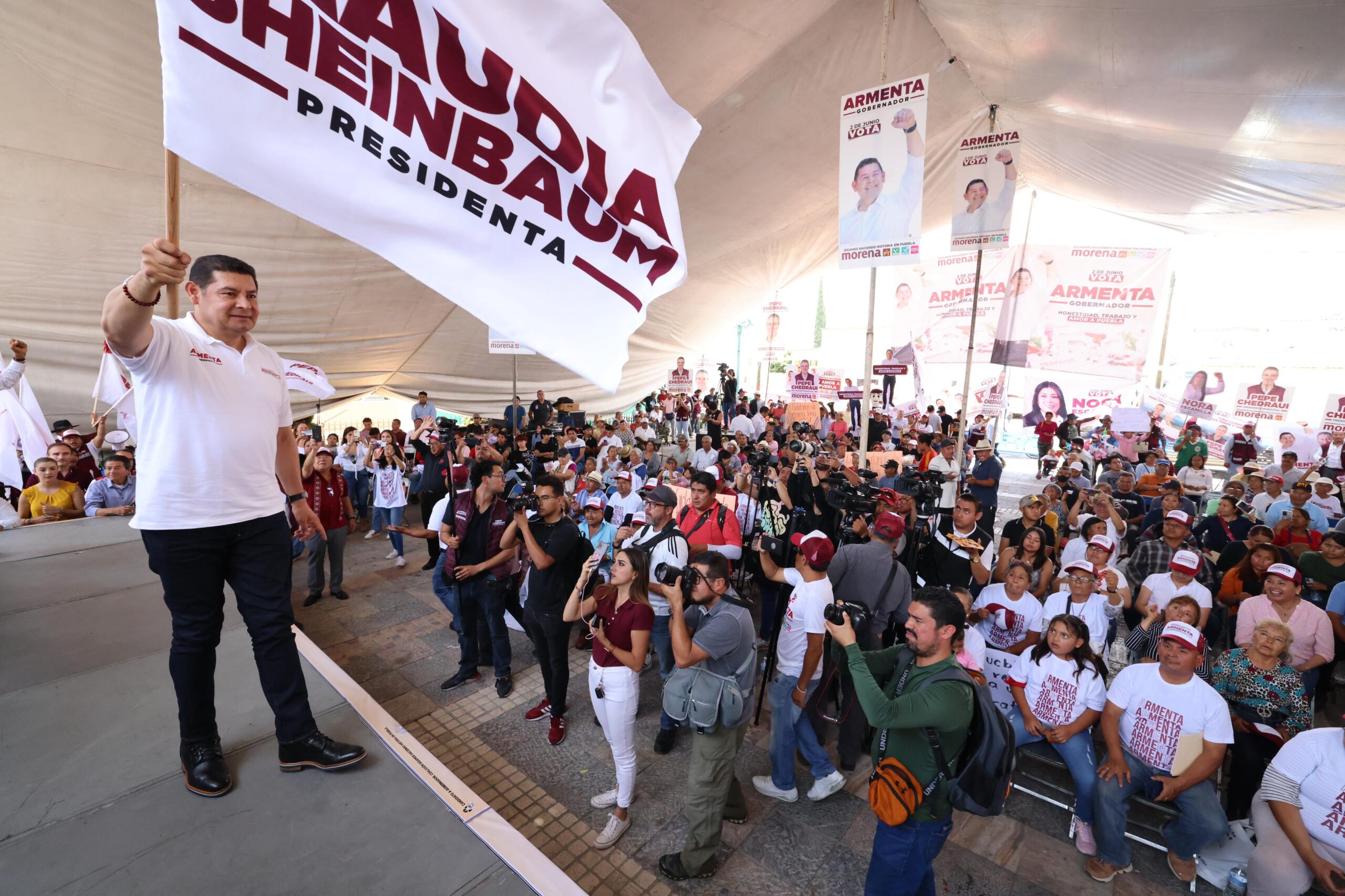 Alejandro Armenta promete transformar las juntas auxiliares de Puebla con innovadores programas sociales